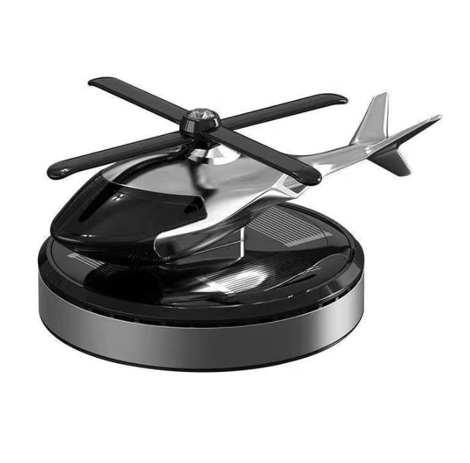 New Design Solar Power Energy Car Air Freshener Helicopter Car Perfume