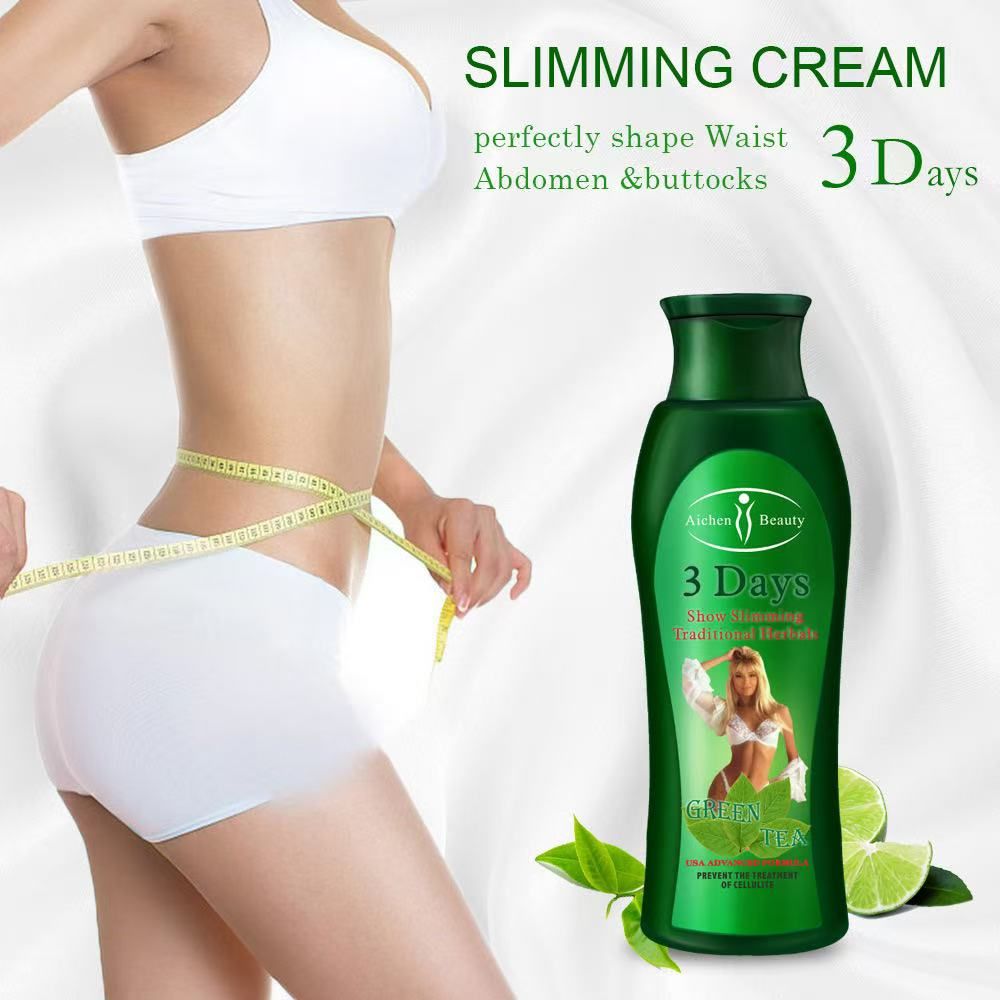 3 Days Green Tea Coffee Pepper Slimming Cream Gel Fat Burner Fast Weight Loss Anti Fat Burning Cream 200ml