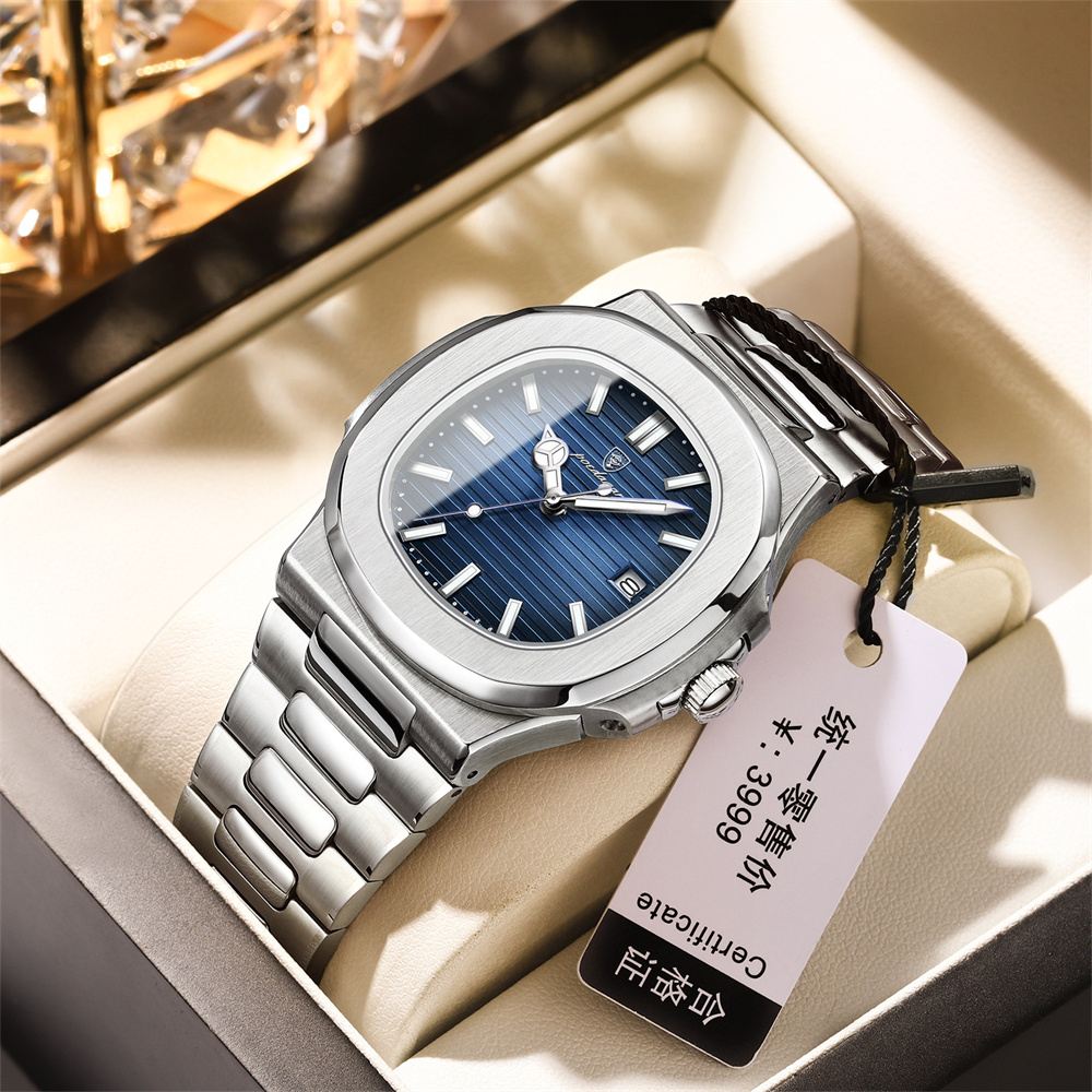 New waterproof ultra-thin men's watch Calendar quartz watch 613