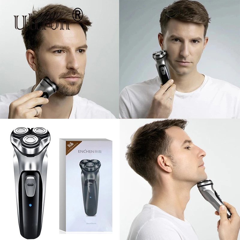 Ultron BlackStone Electric Shaver for Men USB Rechargeable Wet Dry Electric Razor with Pop-up Trimmer Cordless Beard Trimmer