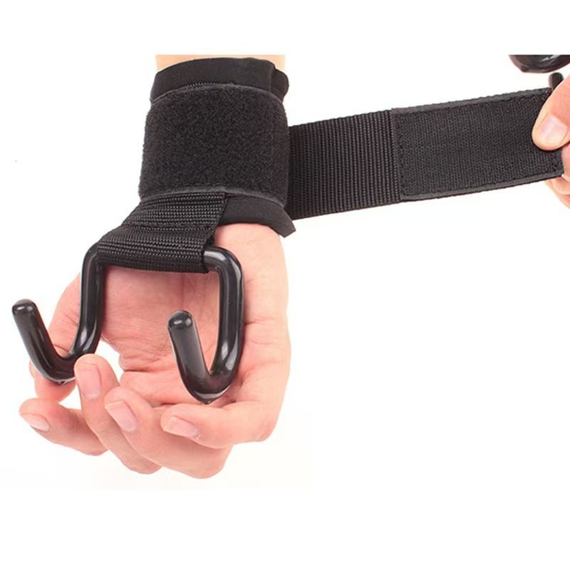 Pull up wrist brace with tension band, single and double bars to assist in preventing slipping, lumbar spine stretching, fitness, muscle building, and hard stretching
