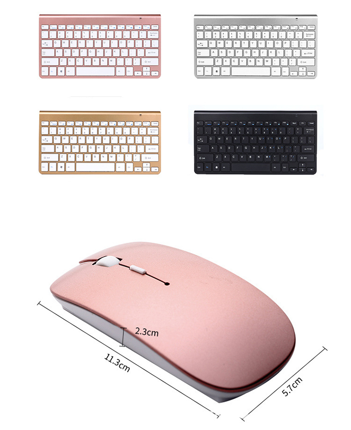 108S 2.4G Wireless Keyboard and Mouse Protable Mini Keyboard Mouse Combo Set For Notebook Laptop Mac Desktop PC Computer Smart TV PS4