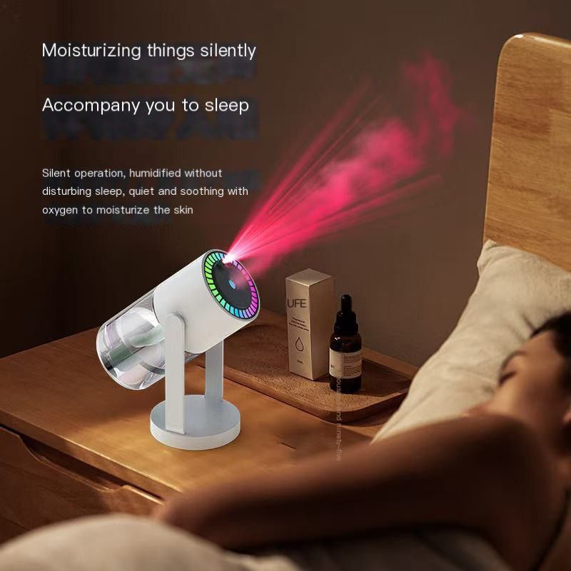 Desktop Air Car Humidifier Projection Starry Sky Top Shaking Head Humidifier Creative Hydration USB Spray Shaking Head Machine