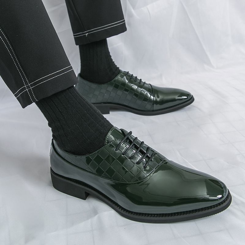 Men Patent Leather Formal Shoes Man Luxury Elegant Dress Shoe Male Footwears The Suit For Official Office Wedding Party Business