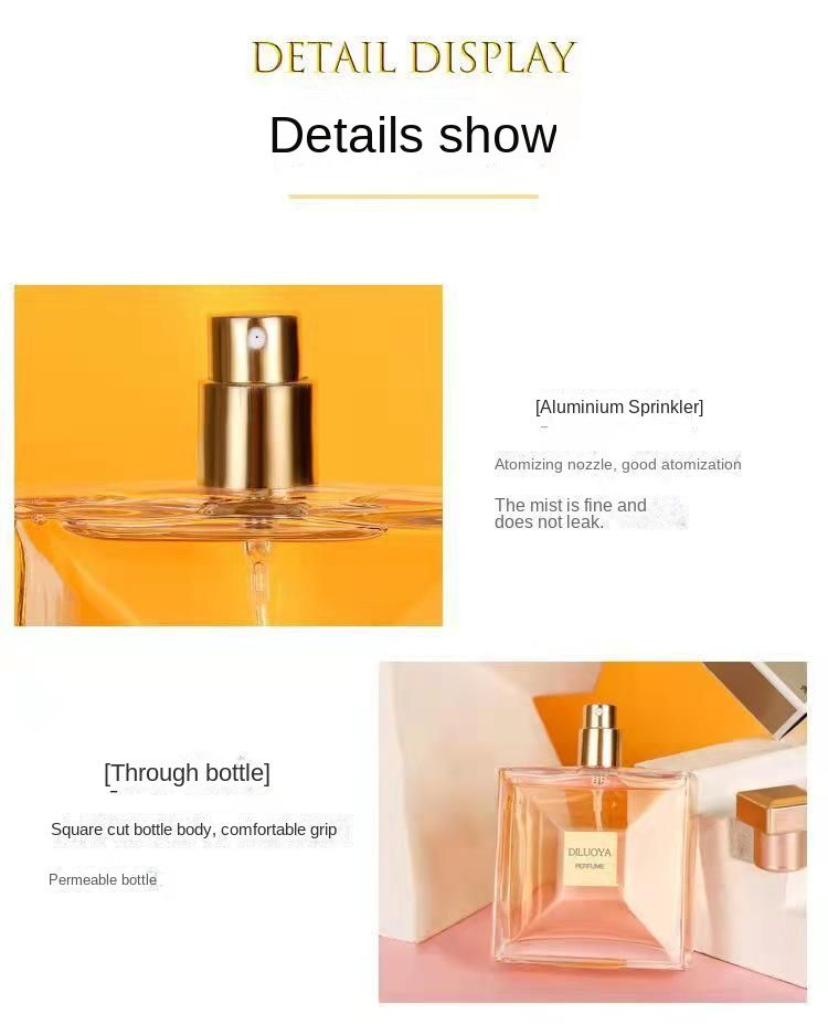 Tik Tok Live Romantic Encounter Golden Ladies Perfume is fresh and lasting.50ML