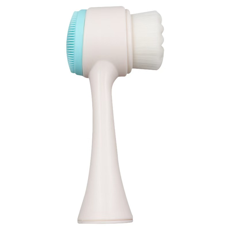Double-Sided Silicone Face Cleansing Brush Facial Cleanser Blackhead Removal Product Pore Cleaner Exfoliator Face Scrub BrushBlue
