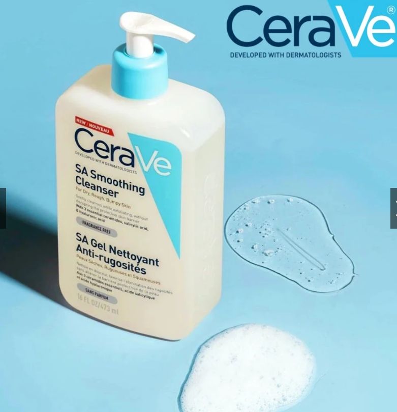 Cera Ve 473ML Body Moisturizing Lotion Face Blemish Control Cleanser SA Smoothing Cleanser and  Hydrating Cleanser