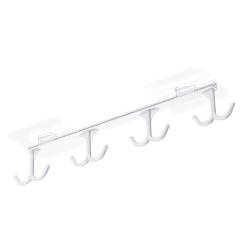 Kitchen Utensils Holder Strong Adhesive Hook Under Cabinet Hanger Coffee Cups Racks for Hanging Tableware Mug Scarf Belt