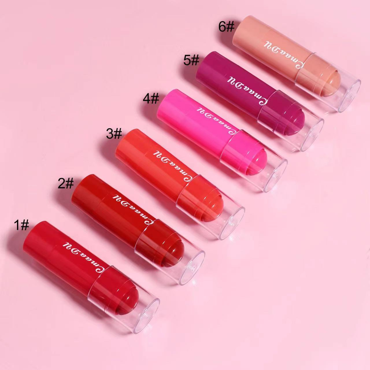 CmaaDu  Lipstick Eye shadow Powder blusher 3way  3in1 Makeup colour stick for cheeks and lips&eyeshaow Long Lasting Velvet Liquid Lipstick   Sexy Lip Tint