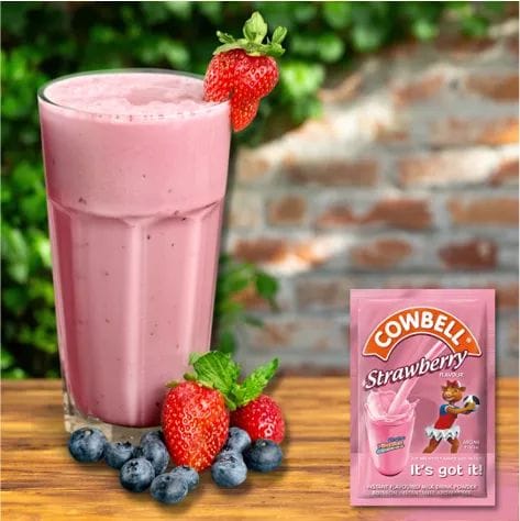 Cowbell Coffe, Strawberry Powdered Milk Sachet - 35g