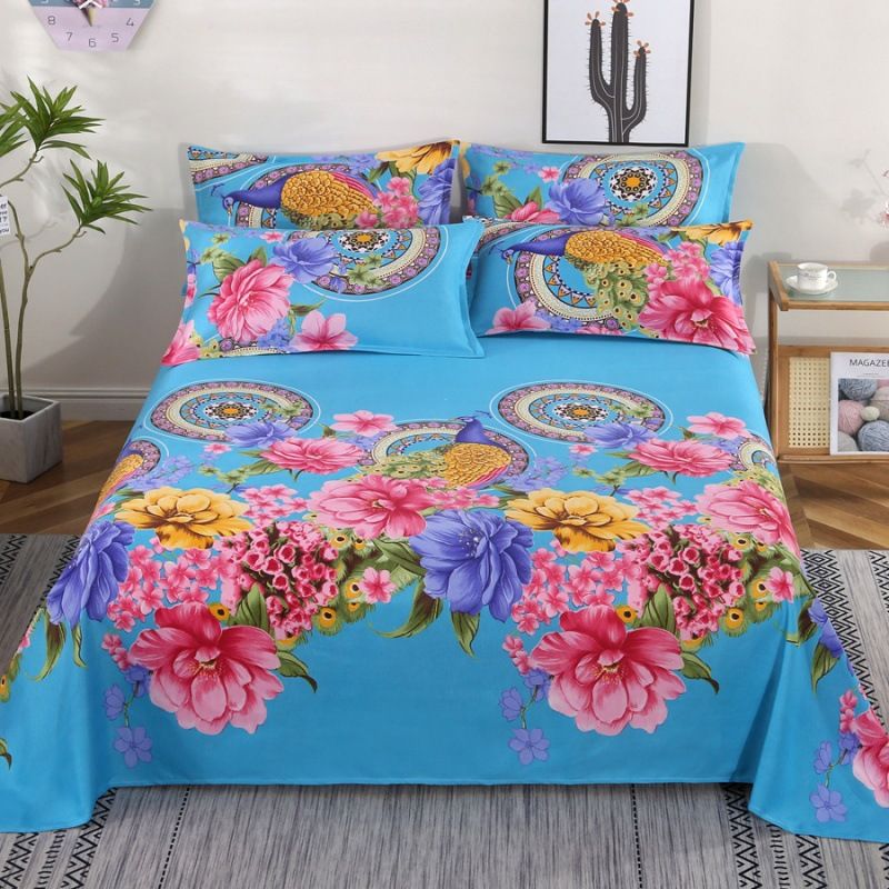 Polyester bed sheets pillowcase 48*74cm pillowslip 120*230cm ,160*230cm,200*230cm sheet free shipping