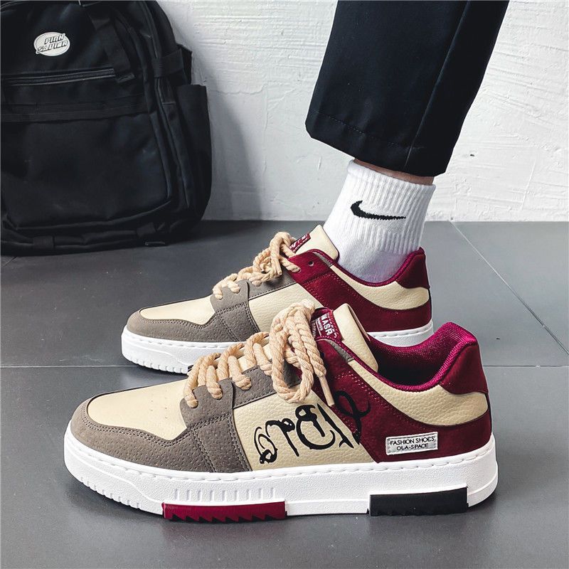 Men's Shoes Autumn New Student Trend Versatile Sports Shoes Summer Niche Design Casual Board Shoes