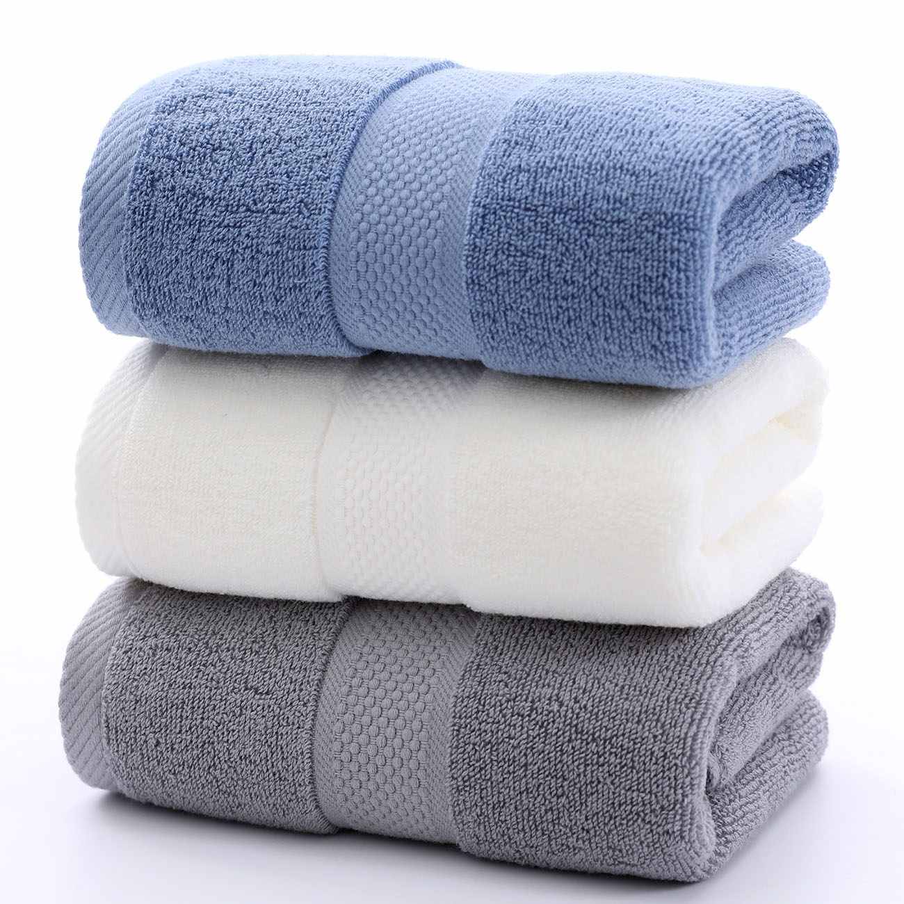 p16343 Plain Color Thickened 110g Hotel Household Cotton Absorbent Facial Towel
