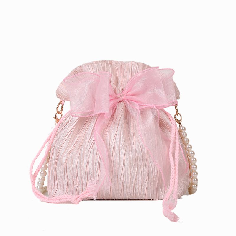 2025 Summer Trendy New Women's Bag, Pearl Pleated Crossbody Bag for Women, Fashion Versatile Single-Shoulder Bag, Korean Niche Texture Ladies' Bag3