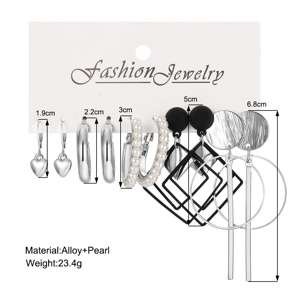 Pearl Silver Color Hoop Earrings Acrylic Dangle Earrings for Women Butterfly Twist Hollow Jewerly Girls Trendy Accessories