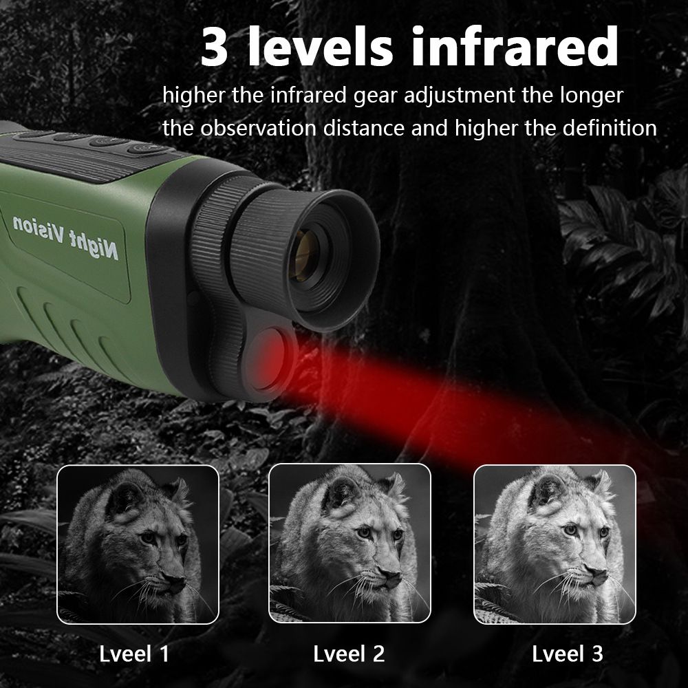 Portable video recording HD photography cross-border bird watching telescope digital telescope outdoor infrared monocular night vision device