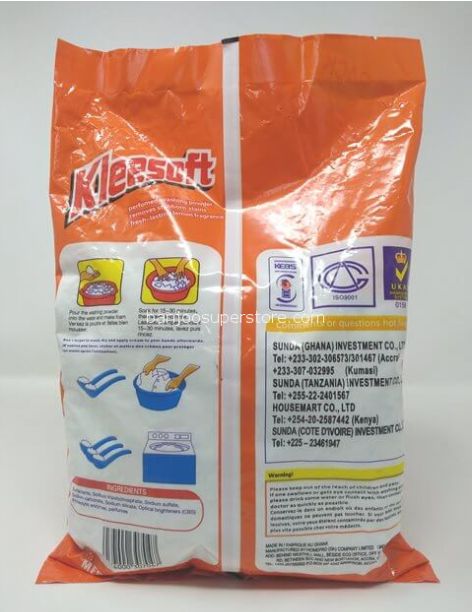 Kleesoft Long Lasting Deep Cleaning Washing Powder 
4.5KG