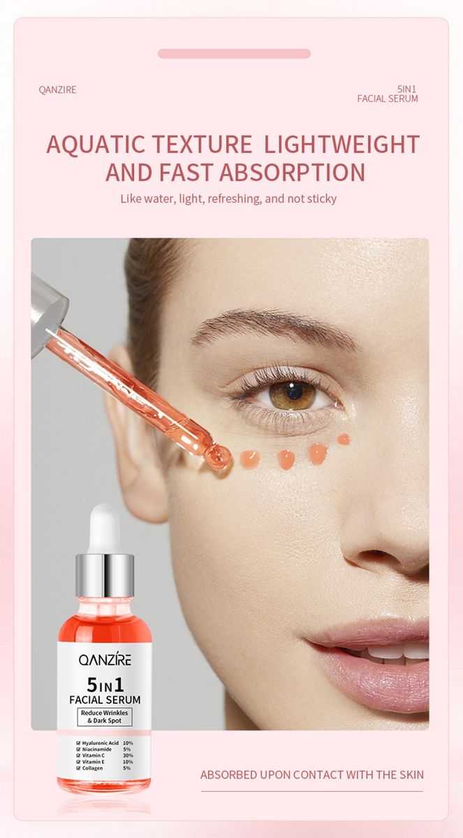 5in1 serum essence to brighten skin tone 5 in 1 skin care facial vc essence
