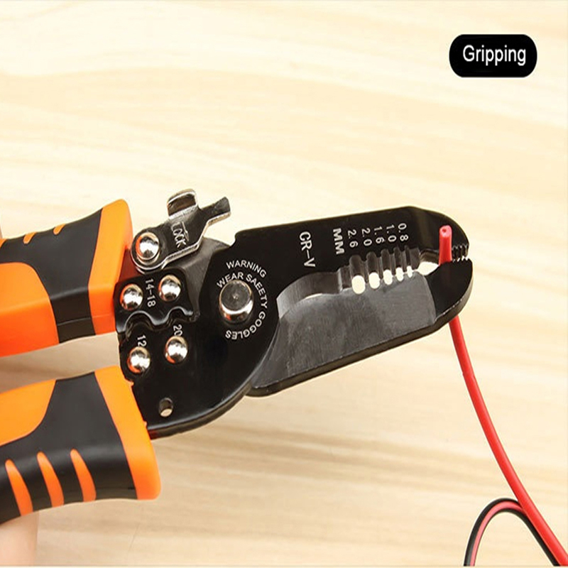 Tools power 175mm wire stripping pliers wire cutting pliers multi-function ring crimping pliers electrician stripping wire stripping pliers tool