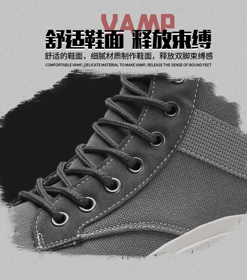2025 New men's high-top canvas Dr. Martens boots, winter Korean style trendy casual workwear boots, men's trendy shoes