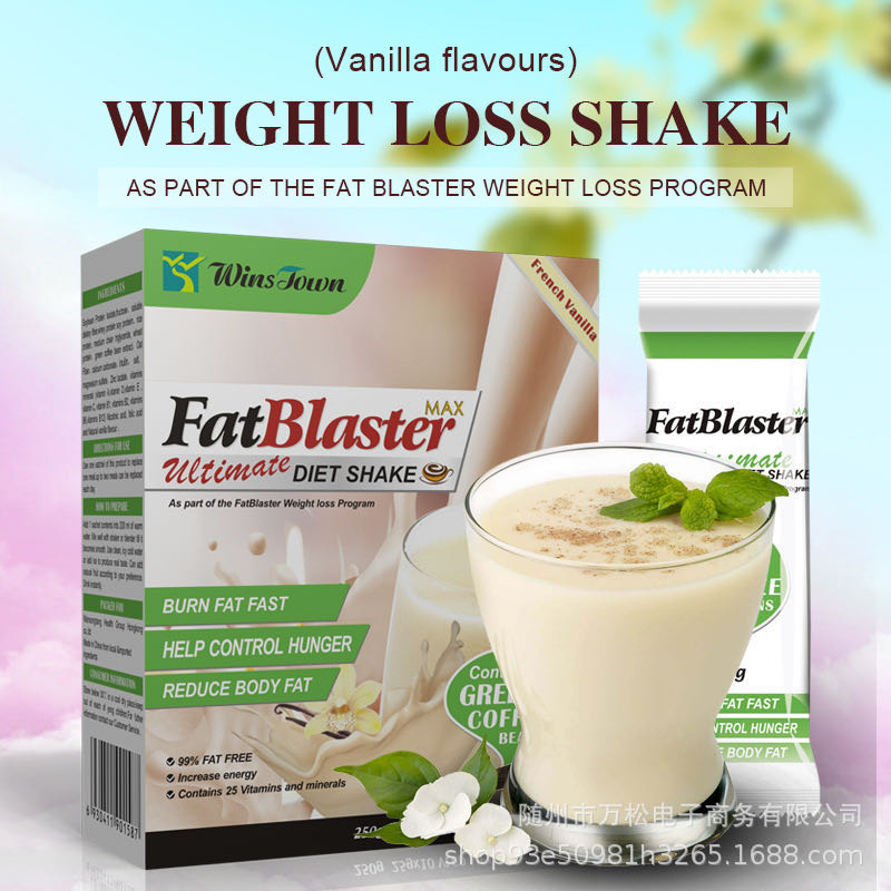 25g*10bags Fat Blaster Diet Shake Meal Fat Blaster Slimming Shake for Meal Replacement Powder Weight Loss Products Tea Detox
