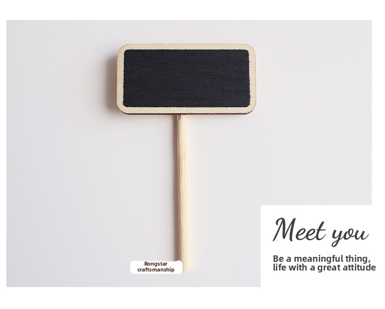 Mini chalkboard clip wooden display price tag sticky note clip mini photo clip small chalkboard