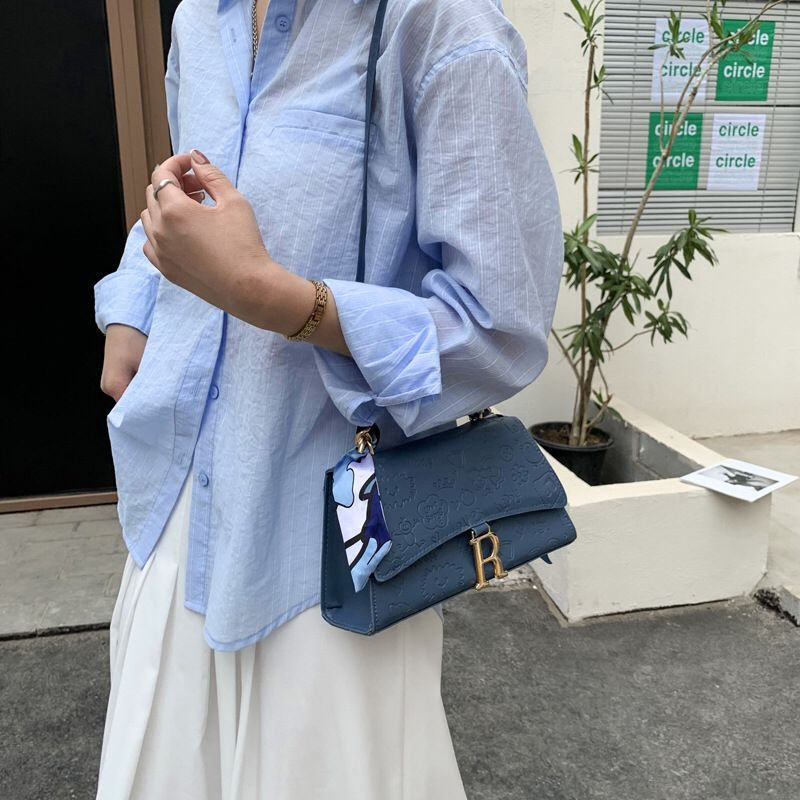 New Paris Style Small Women's Bag Trendy Fashion Portable Square Bag Single Shoulder Bag