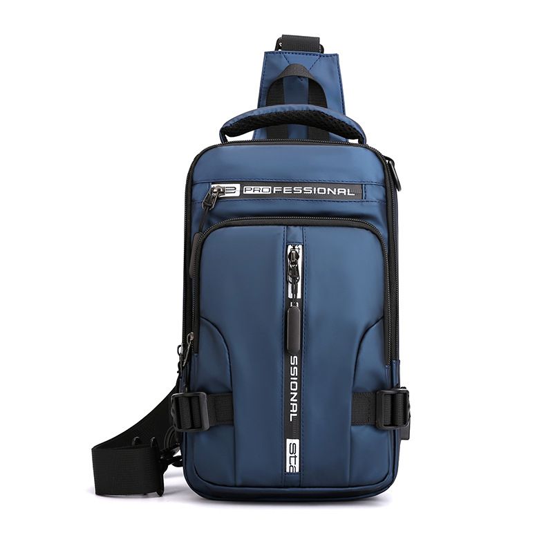 Men's multifunctional chest bag, waterproof, fashionable and casual single shoulder crossbody bag, new Ins trendy space cloth small backpack