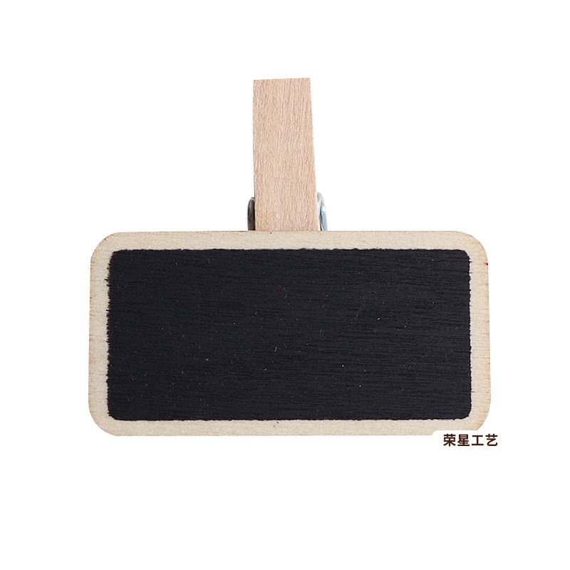 Mini chalkboard clip wooden display price tag sticky note clip mini photo clip small chalkboard