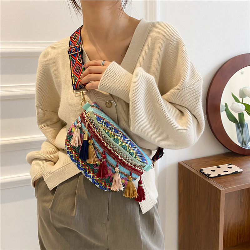 013 Women's Fashion Woven Small Bag, Simple and Versatile Shoulder Bag, Cross-Body Bag