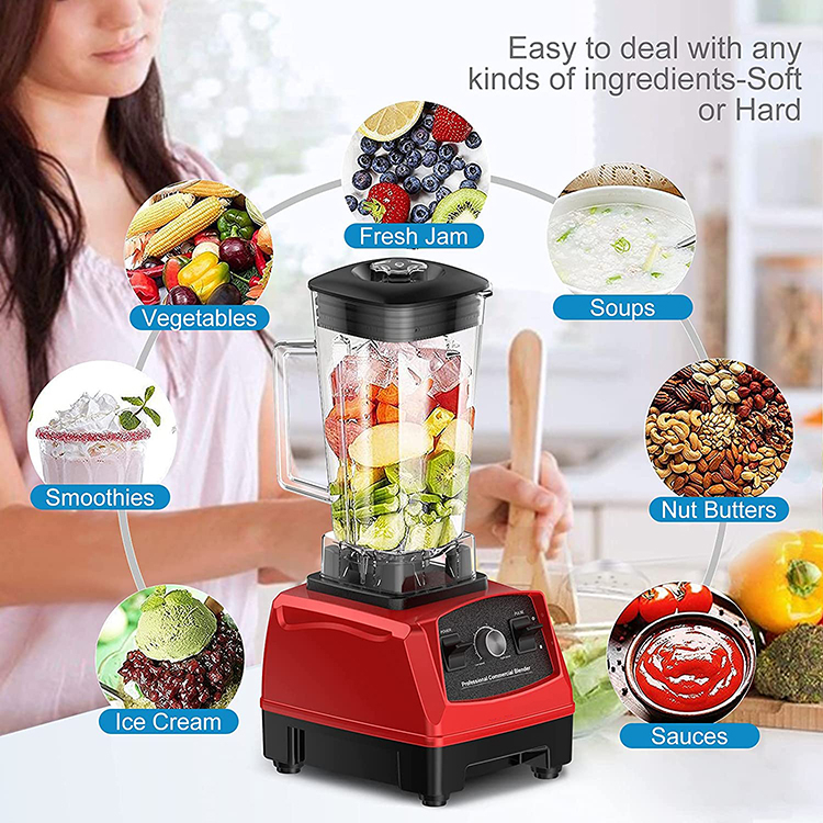  LAGPOUSI 1500 Watt Powerful Professional Smoothie Blender, Countertop Blender with BPA-FREE 70oz Pitcher and Self-Cleaning, Food blender for Commercial and Home 