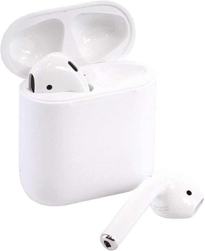 Apple AirPods (2nd Generation) Wireless Earbuds with USB-C Charging, Up to 2x Active Noise Cancelling Bluetooth Headphones, Transparency Mode, Adaptive Audio, Personalized Spatial Audio (Used)