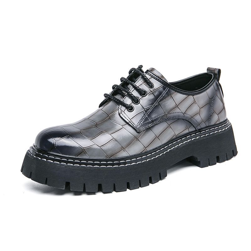New men's thick-soled height-increasing club fashion shoes for Spring and Autumn 2025 cross-border large-sized mengrey