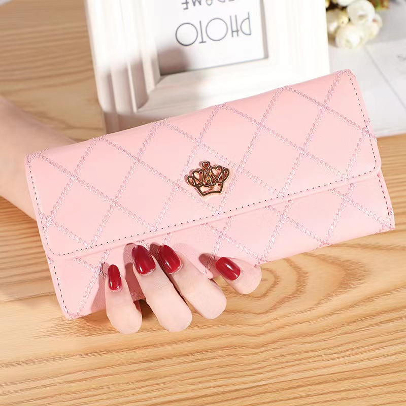 New Pu women's wallet long hand bag multi Card Wallet