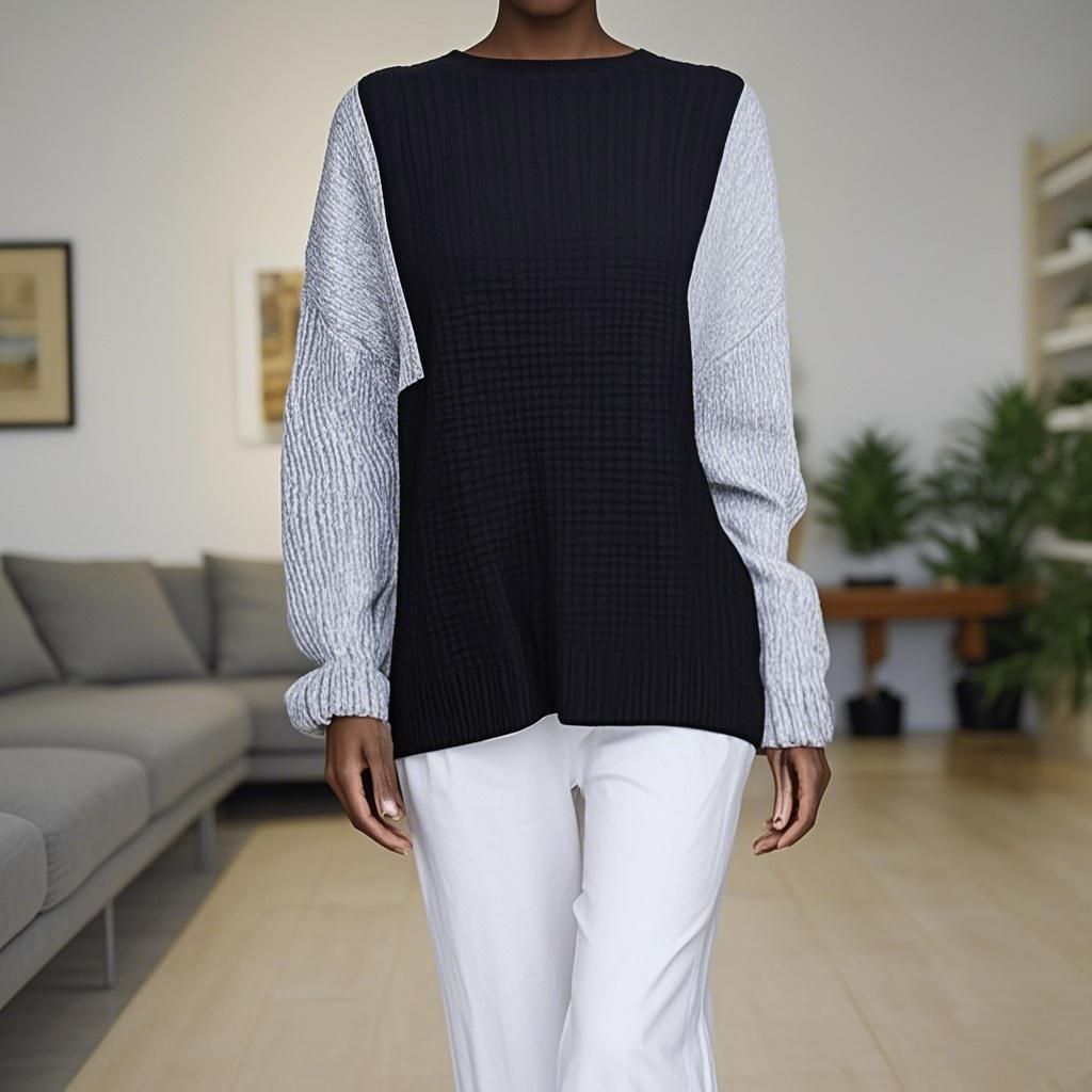 Wool knit Sweater Round Neck Sleeveless Knit Top Women's Sweater