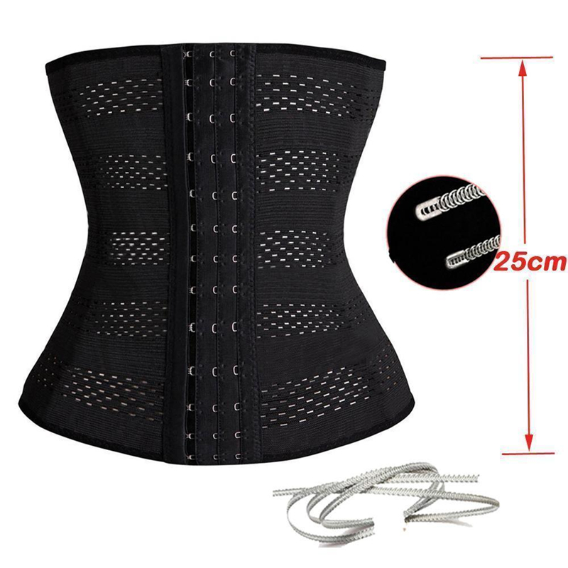 2021 New Women Waist Trainer Latex Cincher Girdles Shapewear Slimming Belt Body Shaper Fitness Corset Sheath Plus Size