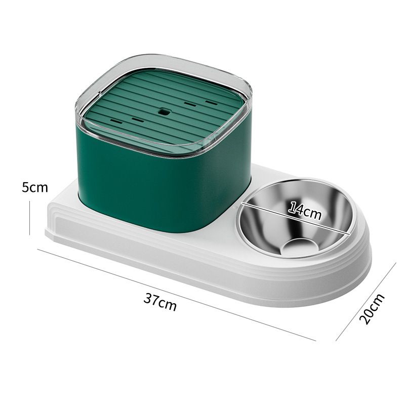 Cat bowl automatic drinking water feeder all-in-one pet bowl cat food utensil cat food bowl dog bowl pet supplies