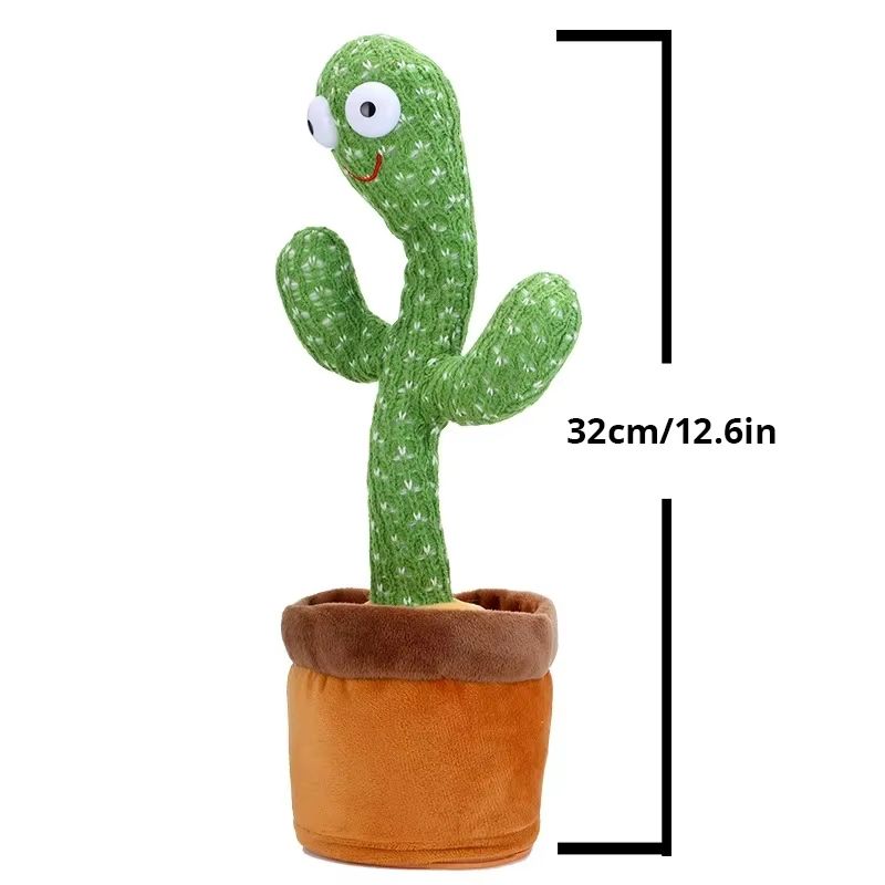 Talking Cactus Baby Toy Dancing Cactus Repeats What You say for Kids with 120 English Songs Dancing Toy for Gift Toddle Girls Boys