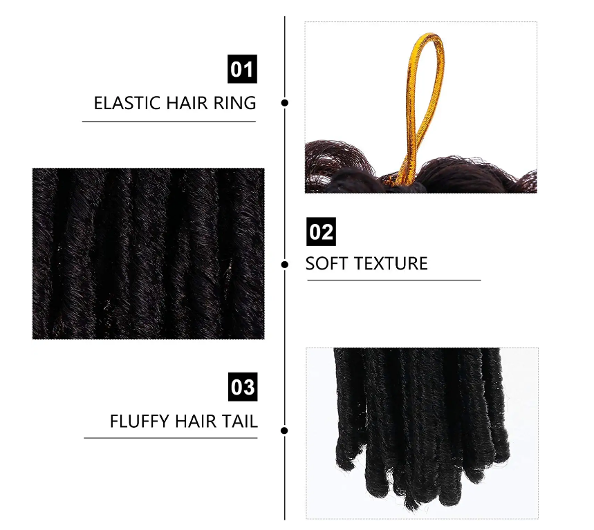 Cozy Cottage Wig 24 Inch 3D Cubic Twist Crochet Dreadlock Extensions for Man/Women,Full Head Handmade Permanent Human Loc Extension Black, Dreadlocks African Dreadlocks 