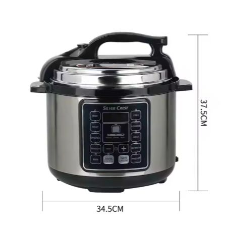 6L Multifunctional Electric Pressure Cooker Digital LED Display Non-Stick Coated Inner Pot Commercial Rice Cooking 10 IN 1 1050W - MES6817