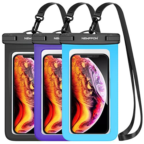 Large waterproof mobile phone bag mobile phone waterproof case swimming hanging neck mobile phone bag touch screen lanyard mobile phone bag universal waterproof dry bag suitable for iPhone 15 14 13 12 Pro Max Plus, Samsung Galaxy Note S23 Ultra underwater mobile phone case, can be used as beach pool waterproof