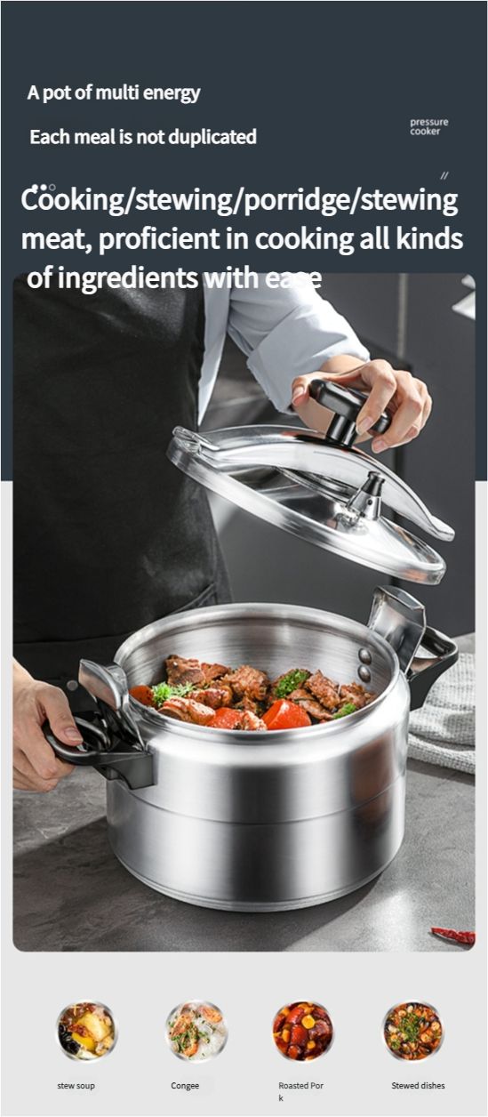 18-54cm thickened large capacity mini commercial non-stick pan explosion-proof household pressure cooker
