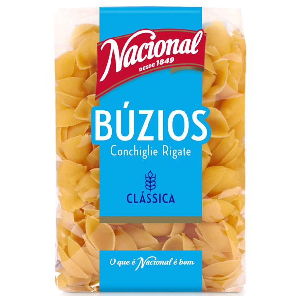  Nacional Pasta Buzios Rigate-500g