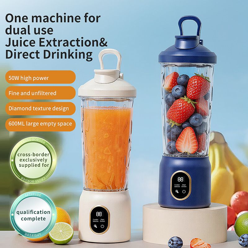 Rechargeable Portable Mini Blender Wireless Electric Juicer Cup Multifunctional Household Fruit Smoothie Maker USB Rechargeable Fresh Juice Mixer
详情描述
