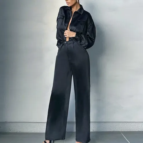 Autumn and winter 2022 European and American fashion pop women s dress waist closing slim long sleeve suit two piece set TospinoMall online shopping platform in GhanaTospinoMall Ghana online shopping