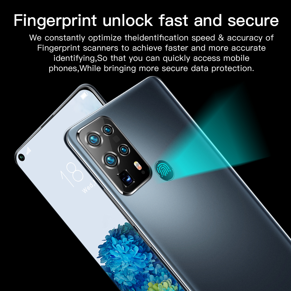 S40U Smartphone 7.2Inch Full screen 12GB RAM+512GB ROM Dual Sim Dual Standby Face Recognition Mobile Phone