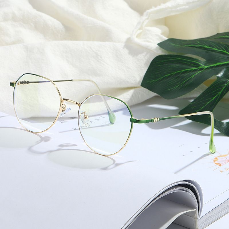 R-331 Men's and Women's New Lightweight Blue Light Resistant Decorative Glasses, Oval Frame Goggles