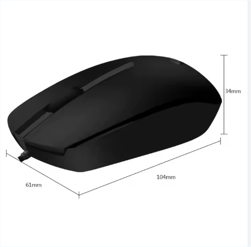  Hp M10 Wired Mouse Usb Interface Mouse Notebook Desktop Computer All-in-one Universal Mouse