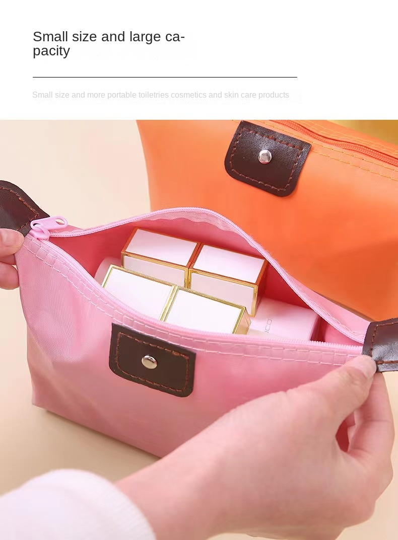 Korean version large-capacity cosmetic bag foldable wash storage bag