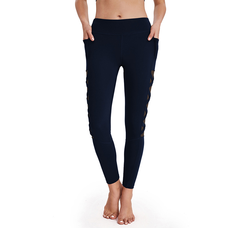 Mesh High Waist Sportswear Yoga Tights Women Gym Leggings